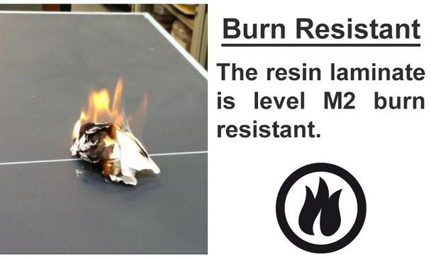 Fire Resistant Cornilleau Park Table Tennis Table