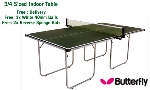 Butterfly Indoor - Junior (3/4 sized) - Table Tennis Table