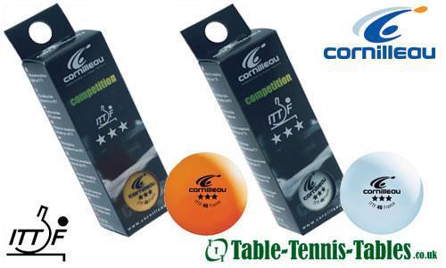 Cornilleau- 3 'Competition' ITTF 3 Star 40mm balls