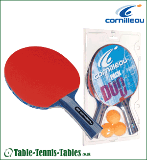 Cornilleau Bats & Ball Gatien Set ( 2 Bats & 3 Ball)