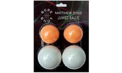 Matthew Syed Jumbo balls by Sure Shot (Blister pack: 2 white 55mm and 2 orange 44mm)