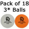 Knight Tournament Competition Table Tennis Balls x 18 
