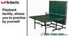Butterfly Indoor- Premium 19 Rollaway - Table Tennis Table