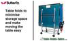 Butterfly Indoor - Playback Rollaway - Table Tennis Table
