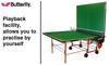 Butterfly Outdoor Green - Playback Rollaway - Table Tennis Table