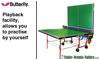 Butterfly Indoor - Playback Rollaway - Table Tennis Table