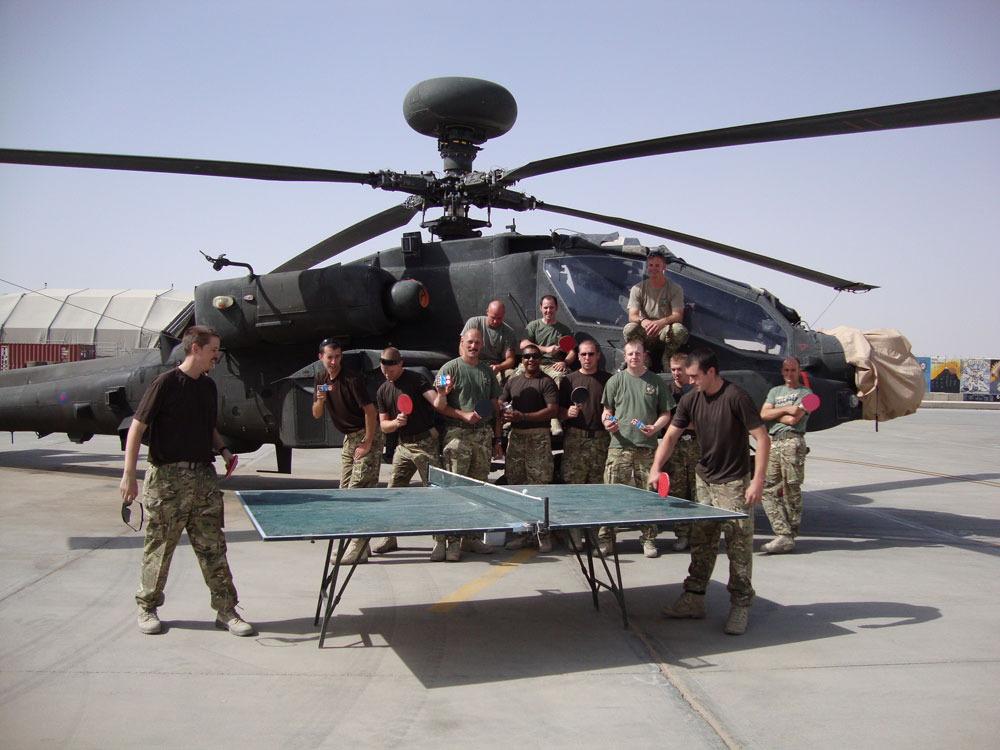 British Soldiers receive Proper table from Table Tennis Tables!