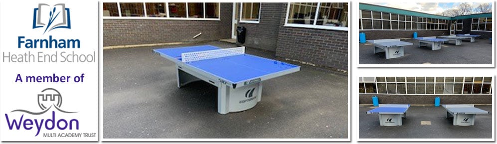 Outdoor Table Tennis at Farnham Heath End School