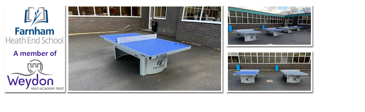  Outdoor Table Tennis at Farnham Heath End School 