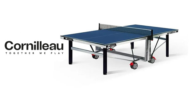 Cornilleau Indoor table tennis table and brand logo