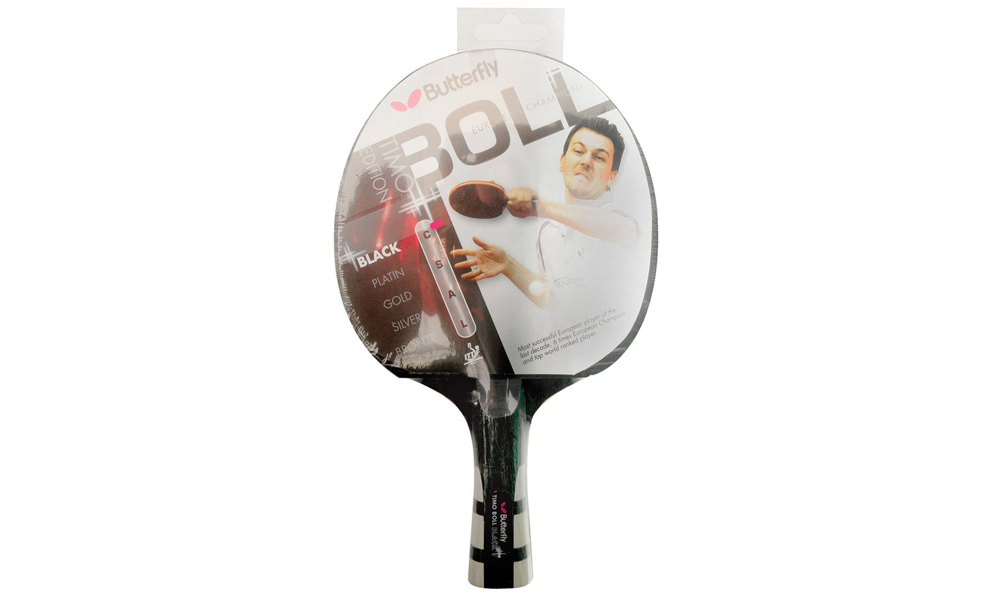 Timo Boll Black Table Tennis Bat