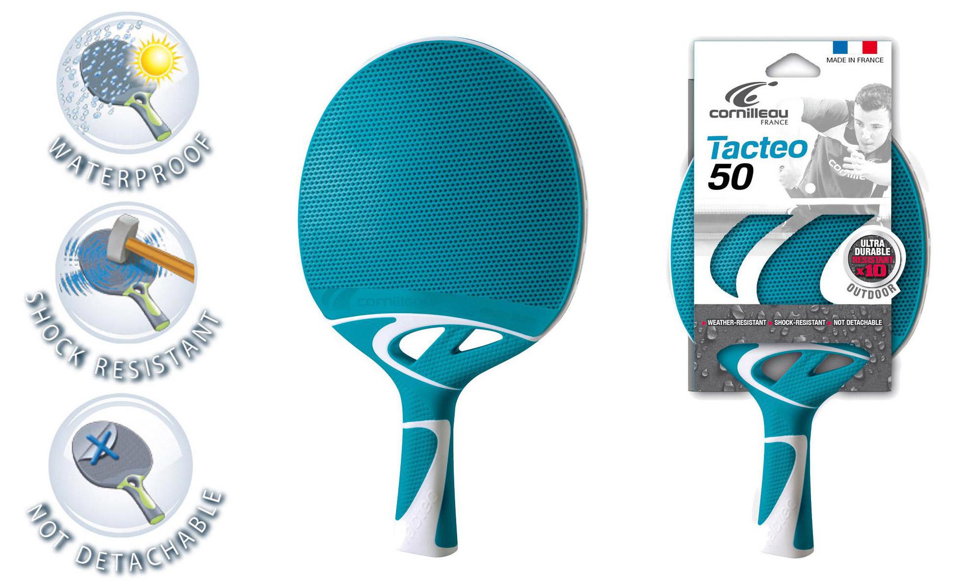 10 x Cornilleau Tacteo 50 Table Tennis Bats