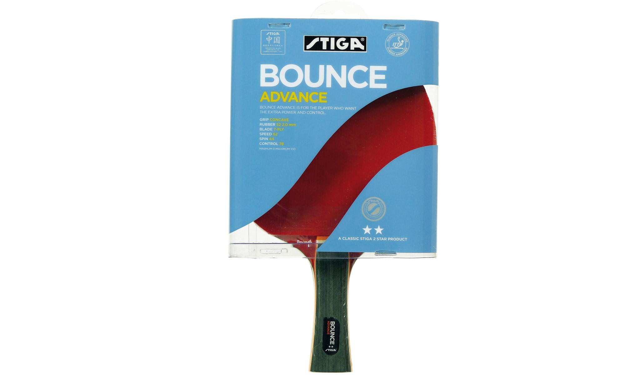 Stiga 2 Star Bounce Advance Table Tennis Bat