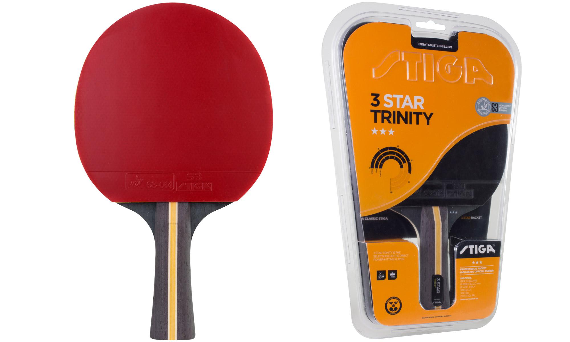Stiga 3 Star Trinity Table Tennis Bat