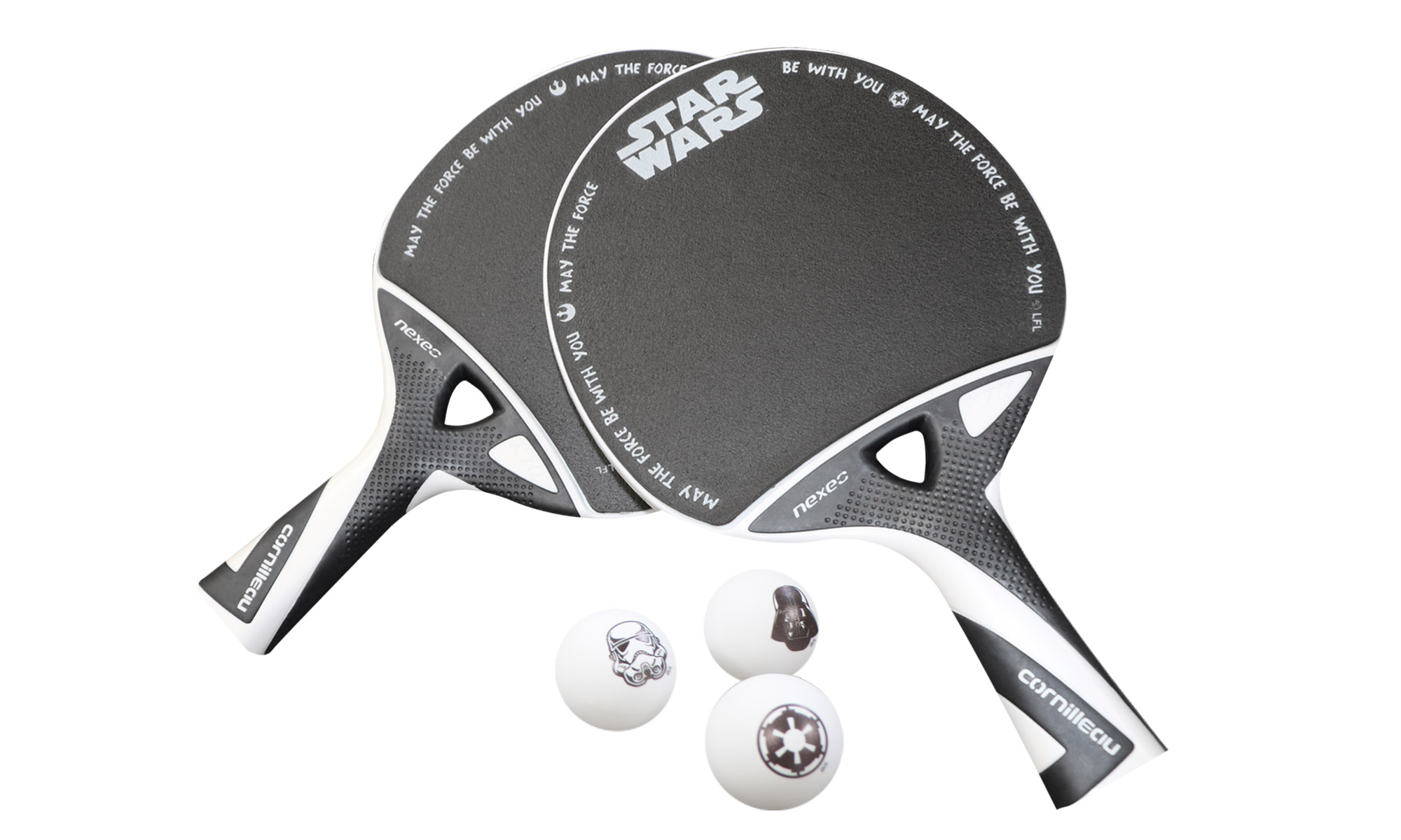 Cornilleau Star Wars Limited Edition Nexeo X70 Carbon Duo Set (2 bats & 3 balls)