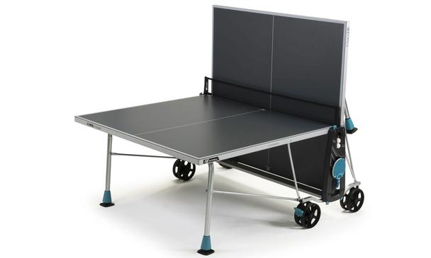 Grey 200X Outdoor Table Tennis Table in Playback Position