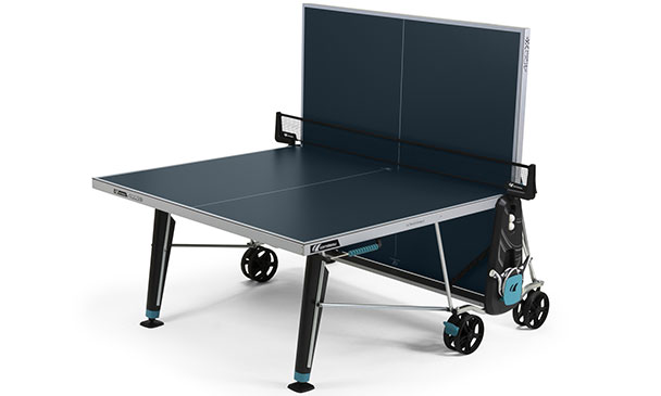 Blue Cornilleau Sport 400X Outdoor Table Tennis Table in Playback Position