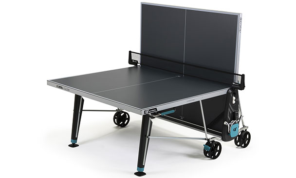 Grey Cornilleau Sport 400X Outdoor Table Tennis Table in Playback Position