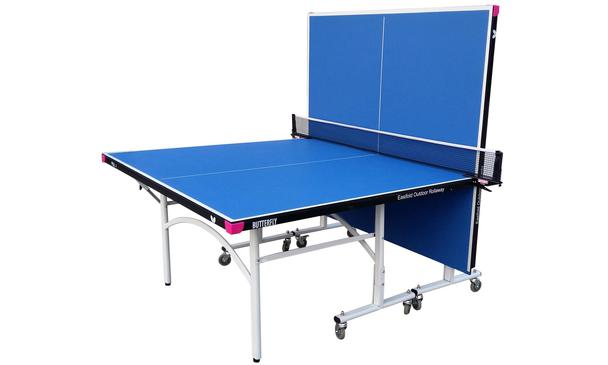 Butterfly Easifold 12 Blue Outdoor Table Tennis Table Playback Position