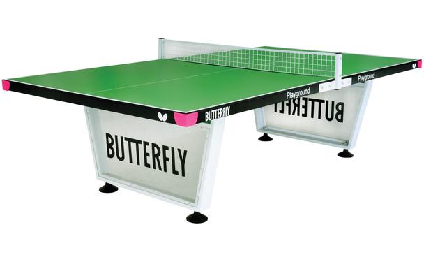 Butterfly Playground Green Outdoor Table Tennis Table