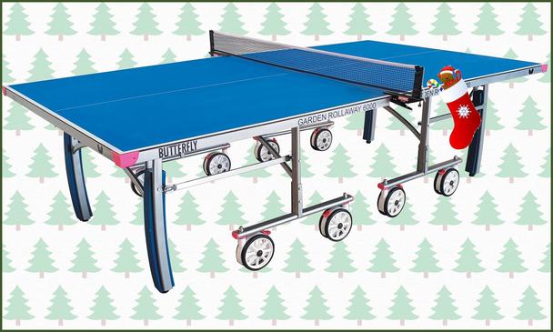 Butterfly Garden Rollaway 6000 Outdoor Table Tennis Table