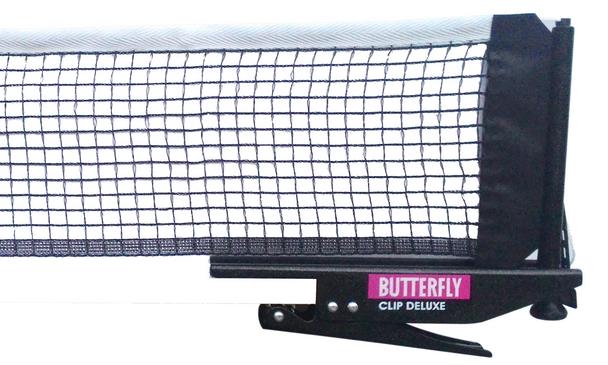 Butterfly Table Tennis Nylon Net & Solid Stable Post With Screw On Rubber Clamps 