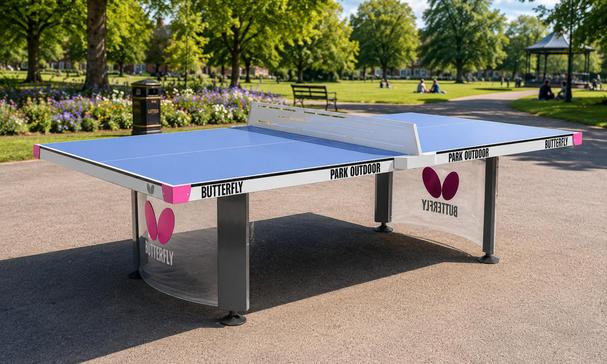 Butterfly Park Outdoor Table Tennis Table