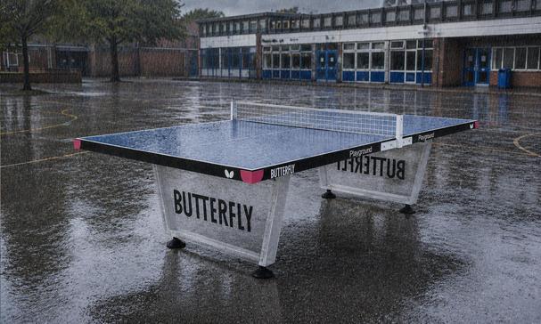 Butterfly Playground Outdoor Table Tennis Table