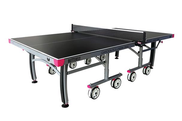 Butterfly Garden Rollaway 8000 Outdoor Table Tennis Table - Black   