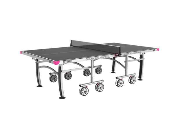 Butterfly Garden Rollaway 8000 Outdoor Table Tennis Table - Black