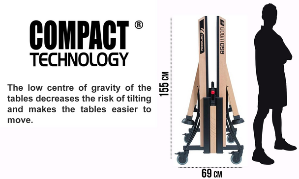 Cornilleau Competition 850 ITTF Wood Indoor Table Tennis Table  