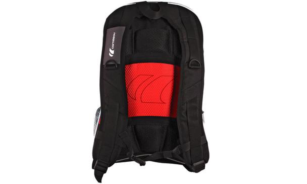 Back of Black and Red Cornilleau FITTCARE Backpack