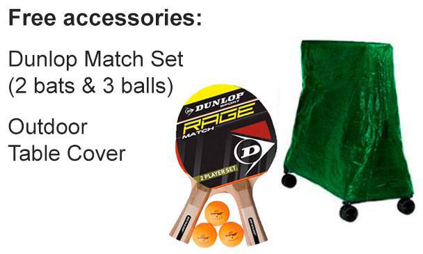 Table Tennis Accessory Pack (2 bats, 3 balls & cover)