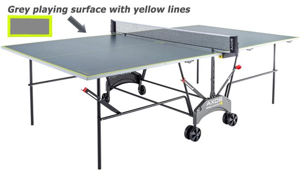 Kettler AXOS 1 Indoor Table Tennis Table Grey Top