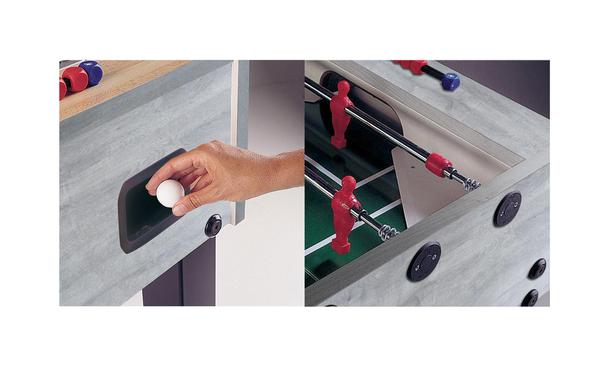 Garlando G500 Grey Oak Football Table Ball Dispenser and Safety Rods
