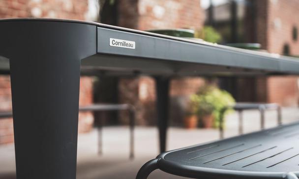 Cornilleau Hyphen Outdoor Table Tennis Table - Grey / Stone
