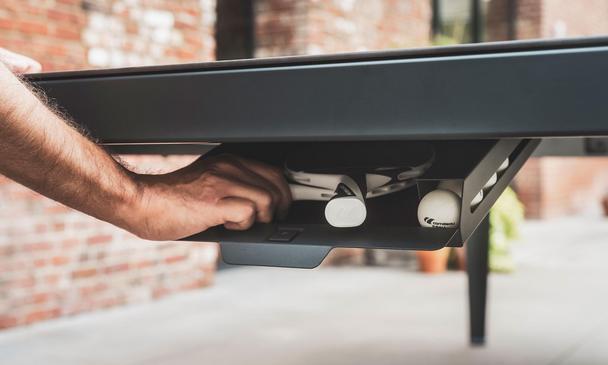 Cornilleau Hyphen Outdoor Table Tennis Table - Grey / Stone