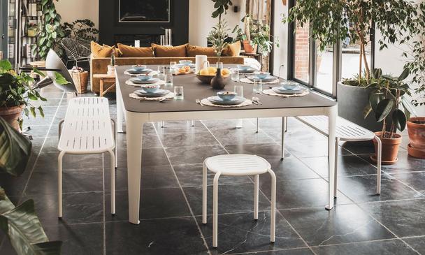 Cornilleau Hyphen Outdoor Table Tennis Table - White / Stone