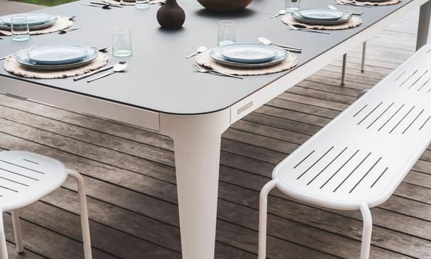 Cornilleau Hyphen Outdoor Table Tennis Table - White / Stone
