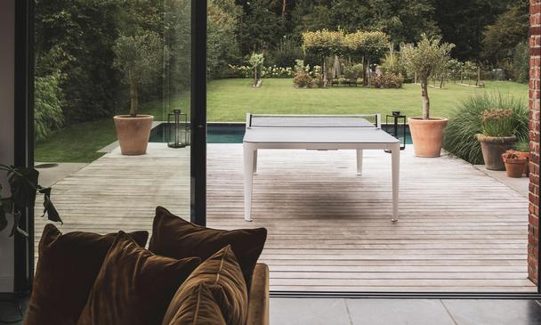 Cornilleau Hyphen Outdoor Table Tennis Table - White / Stone