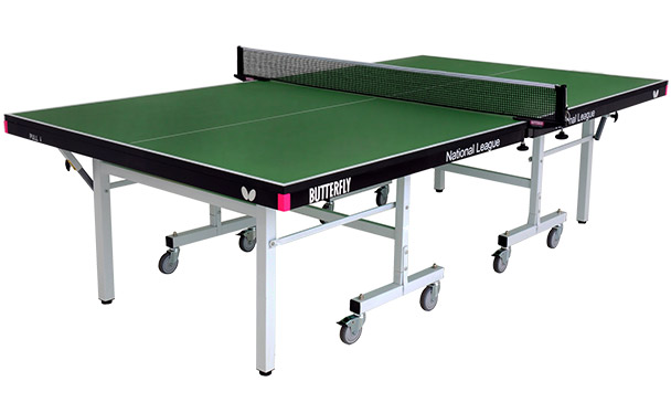 Butterfly National League 25 Rollaway Green Indoor Table Tennis Table