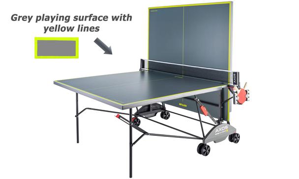 Kettler Axos Outdoor 3 Table Tennis Table In Playback Position