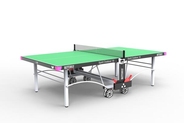 Butterfly Spirit 18 Outdoor Rollaway Table Tennis Table