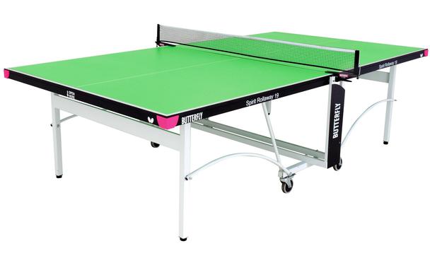 Green Butterfly Spirit 19 Rollaway Indoor Table Tennis Table