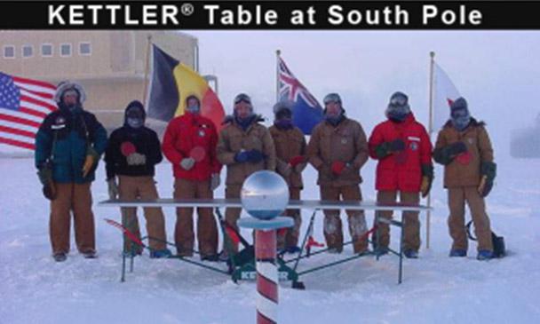 Outdoor Kettler Table at the South Pole