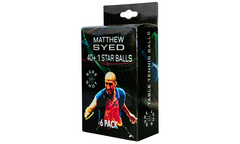 Matthew Syed 1 Star White Table Tennis Balls  (6 pack)