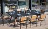 New Outdoor Cornilleau Black Lifestyle Ping Table - Dark Stone Top