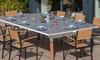 New Outdoor Cornilleau White Lifestyle Ping Table - Light Stone Top