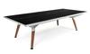 Cornilleau White Play-Style Outdoor Ping Table - Black TT Top