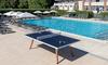 Cornilleau White Play-Style Outdoor Ping Table - Black TT Top